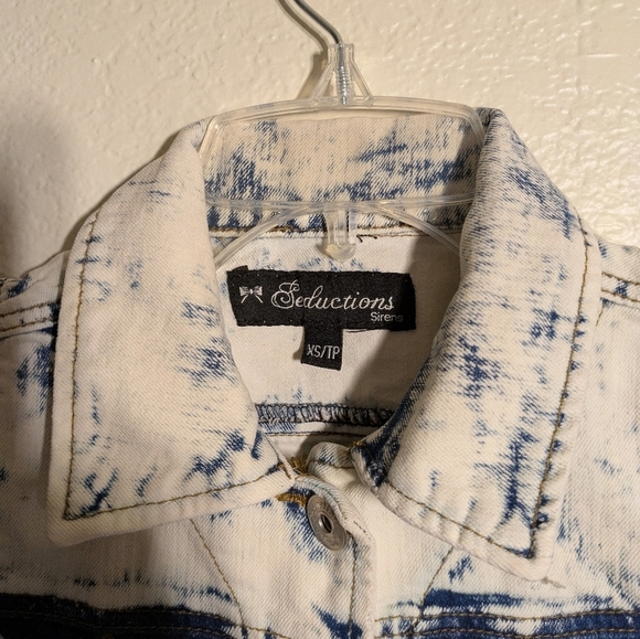 seductions Sirens Distressed Denim Vest Size Xs Pre-owned - Picture 4 of 5